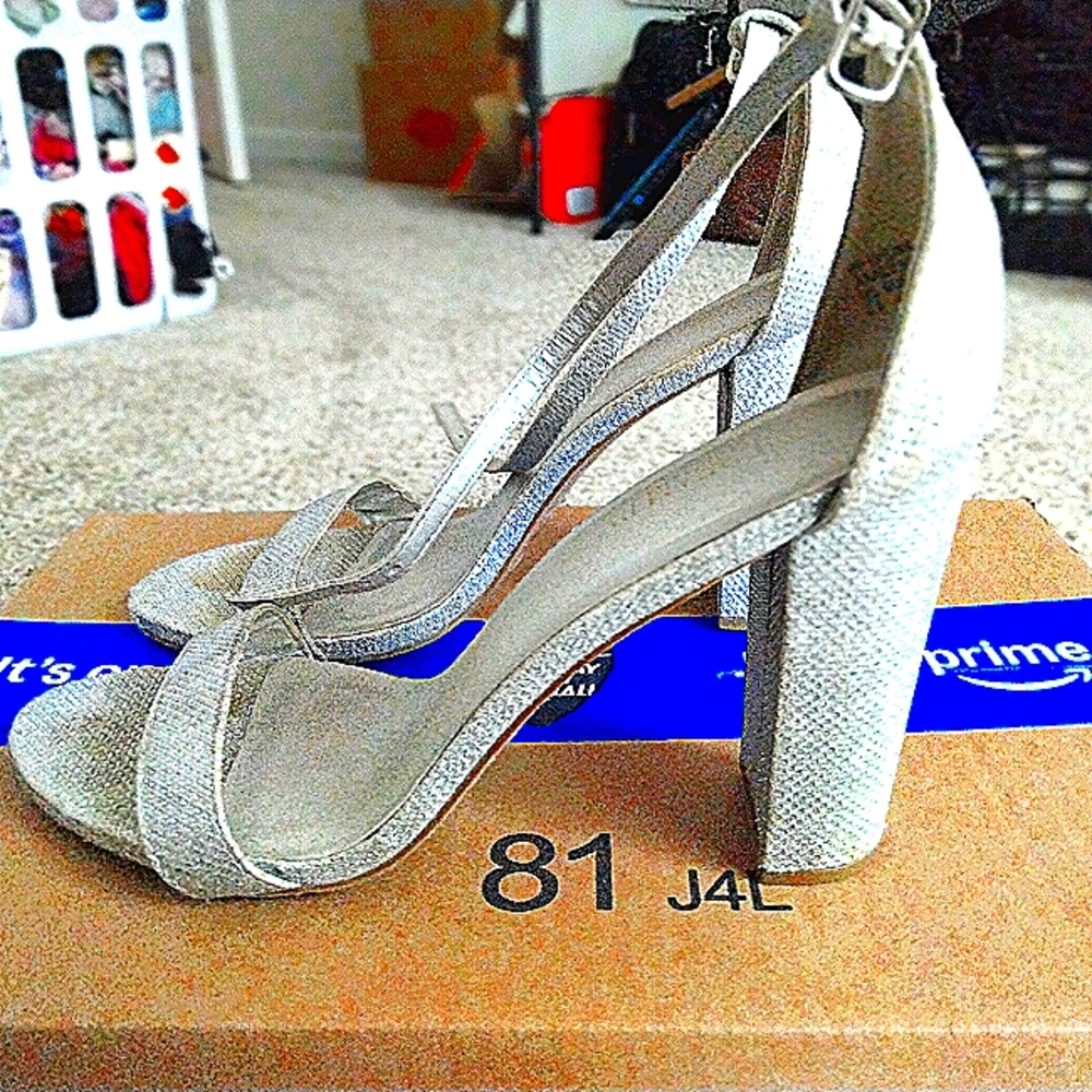 Silver heels